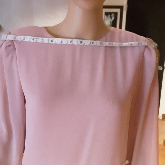 Vintage Blush pink polyeter Dress - Picture 5 of 9